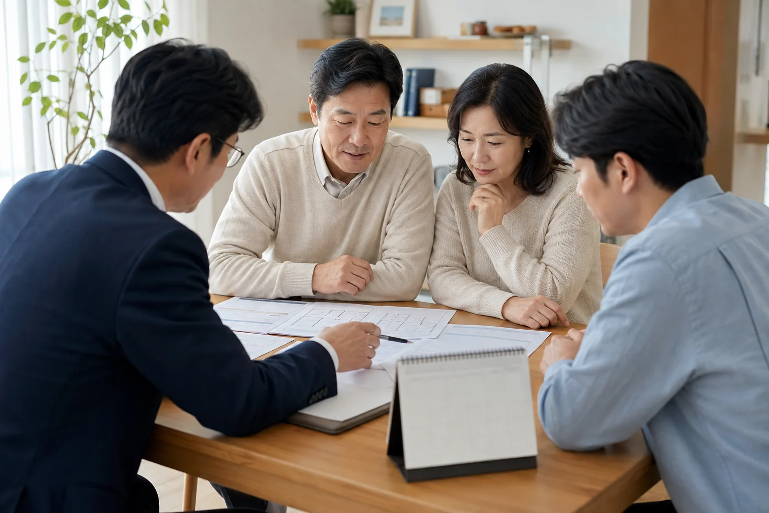 상속세 및 증여세법 관련 자료를 검토하는 모습