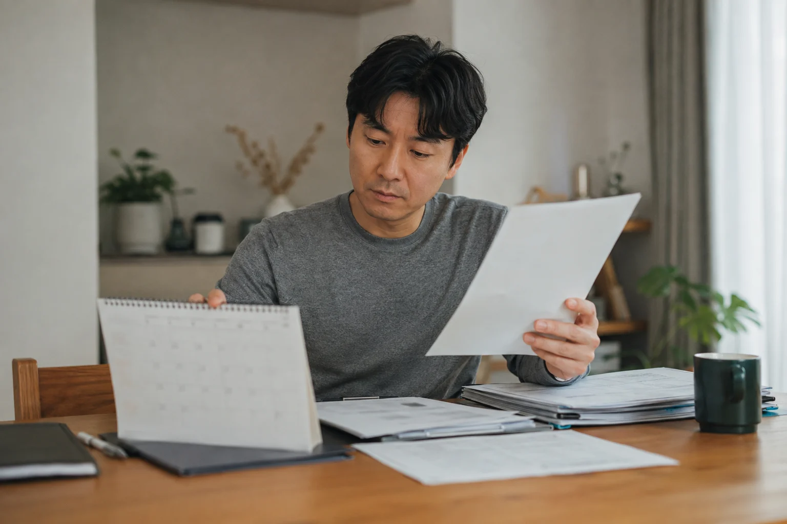 상속세 물납 관련 자료를 검토하는 모습