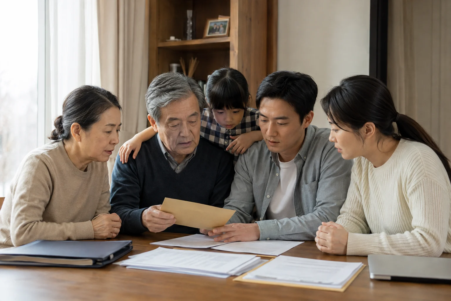 부담부증여 신고 준비 장면